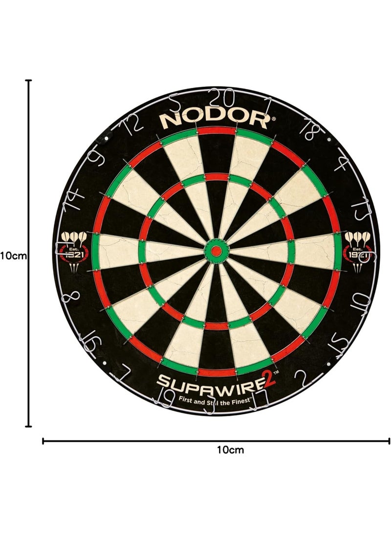 Nodor Supawire 2 Professional Bristle Dartboard – Staple-Free Bullseye, High-Tensile Steel Wiring, Tournament Standard - Image 3